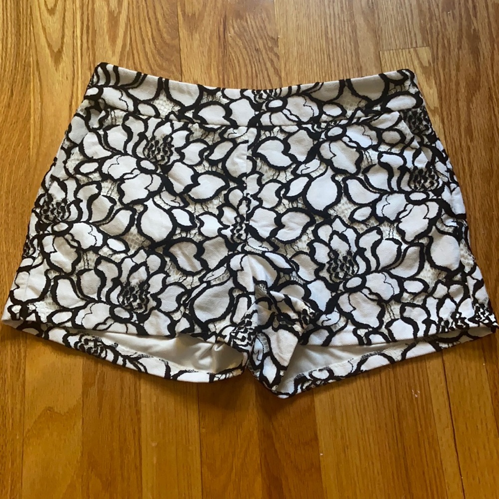 patterned express mini shorts size 0